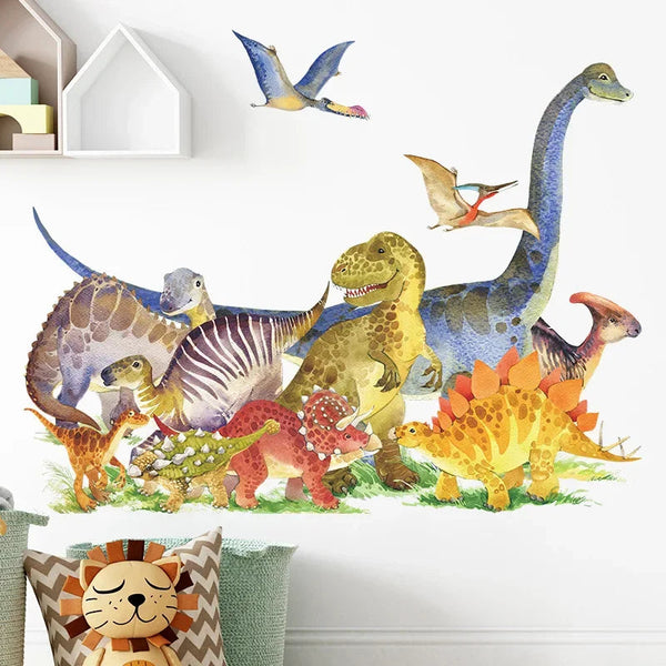 Stickers muraux dinosaure en 3d Planète Dinosaure - Jouets, Vêtements, Bijoux et Accessoires pour les Fans de Dinosaures
