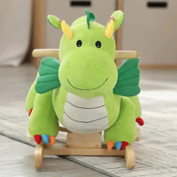 Dinosaure en Bois: Dinosaure a bascule en bois