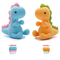 PELUCHE DINOSAURE: doudou dinosaure tricot