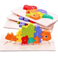 Dinosaure en Jouet: Jouet Dinosaure 1 An - Puzzle en Bois Éducatif