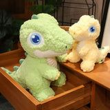 PELUCHE DINOSAURE: peluche dino grand yeux