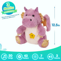 Peluche dinosaure interactive