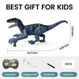 Robot Dinosaure: Robot dinosaure bleu